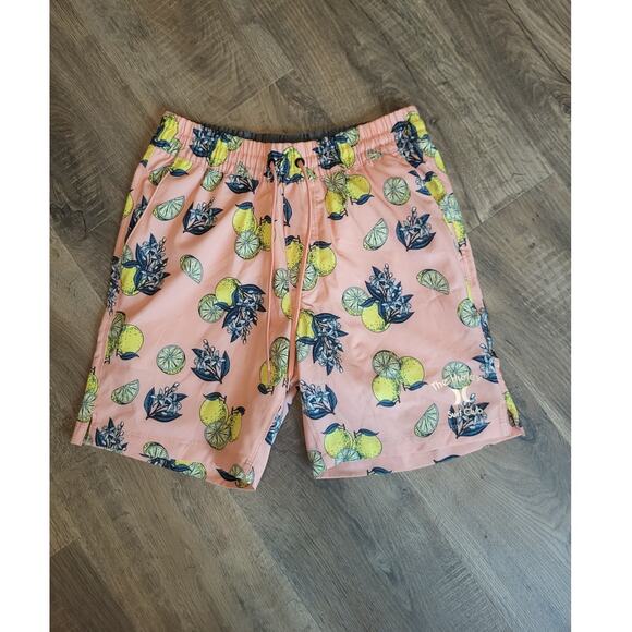 Hurley Other - Hurley Surf Club Orange Yellow Lemon Novelty Print Hybrid Shorts Swim Trunks S